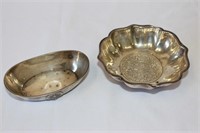 Two Silver Dishes,