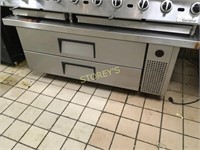 True 2 Drawer 60" Refrigerated Chef Base