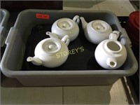 Bus Bin & 8 Tea Pots