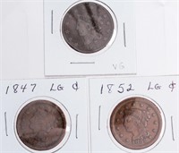 Coin (3) Early Date Large Cent Coins