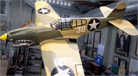 Vintage P-40 Warhawk RC Gas Engine Model Plane