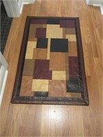Pleather rug 27x45 inches