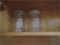 2 glass jars