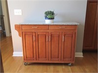 Kitchen Island with marble top