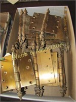 Box of brass door hinges