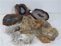 Collection of Rocks-Quartz Pyrite, Cut Rocks...