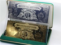 $2.00 22Kt Gold Certificate & $2.00 Silver.......