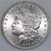 1878-8 Tail-Feathers Morgan Silver Dollar