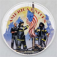 2001 AMERICAN HEROS 1oz Silver Dollar