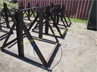 3 - Custom iron wire spool holders made w/ channel