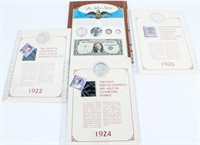Coin Silver Story Set & 3 Peace Dollar Stamp Sets