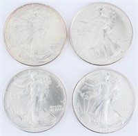 Coin (4) 1992-P American Silver Eagles $1 BU