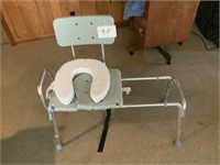 Handicap sliding chair