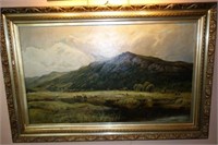 G. COLE. RA. 1871 - "FOOT OF THE HIGHLANDS" 3'3"