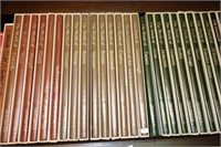 31 PC. BOOKS BOXED, LEATHER BOUND BOOKS ON THE