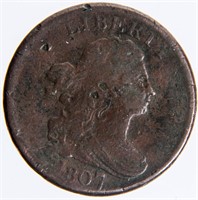 Coin 1807 Draped Bust Half-Cent