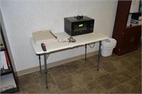MICROWAVE AND SMALL TABLE