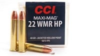 50 rds CCI MAXI-MAG .22 WMR HP Cartridges