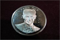 ERNIE PYLE STERLING SILVER COIN MEDAL