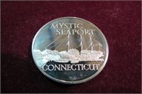 CONNECTICUT STERLING SILVER COIN MEDAL