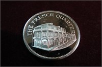FRENCH QUARTER STERLING SILVER COIN MEDAL