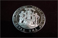 WYOMING STERLING SILVER COIN MEDAL
