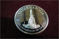 INDIANAPOLIS STERLING SILVER COIN MEDAL