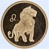 Coin 2003 Russia 50 Rubles Zodiac Gold Coin Gem BU
