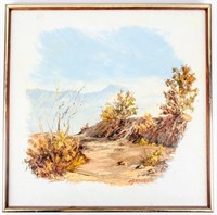 Art Oil on Canvas Schumacher Desert Landscape