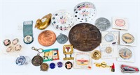 Grab Bag of Assorted Pins, Medallions & More
