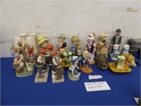 COLLECTION OF PORCELAIN CERAMIC FIGURINES AND