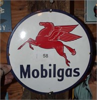 Mobile Gas Pegasus lot (see hand at left for size)