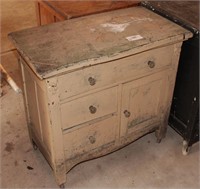 Painted Commode with 3 Drawers