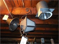 2 Light Fixtures and 1 PA Speaker