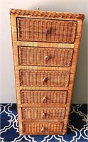 66-WICKER (6-DRAWER) LINGERIE CHEST