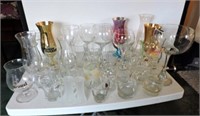 Selection of Fancy Stemware, Wine Glasses, etc