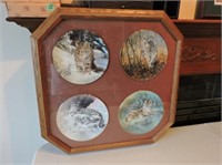 Nicely Framed Wildlife Collector Plates