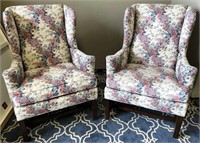 526-PAIR OF DREXEL HERITAGE WINGBACK CHAIRS