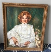 11-FRAMED WALL ART (WOMAN WITH BOOK)