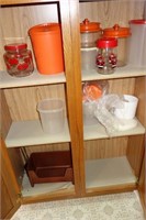 LOT - STORAGE CONTAINERS - GLASS, TUPPERWARE,