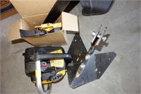 2 PC. LAWN MOWER PLOW BLADE AND A DISASSEMBLED