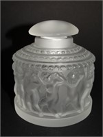 Lalique "Les Enfants Cherubs" Crystal Jar