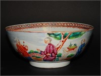 Chinese 18c. Rose Mandarin Bowl