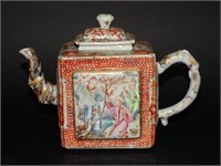 Chinese 18c. Famille Rose Teapot