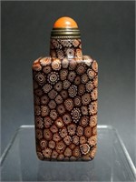 Chinese Millefiori Glass Snuff Bottle