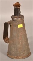 PRR Stamped Tin, Cone Form Torch Lantern