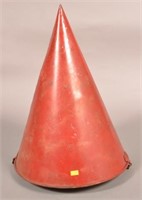 PRR Galvanized Stamped Fire Bucket in Conical Form
