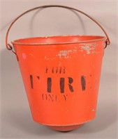 PRR Stamped Galvanized Fire Bucket