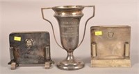 3- PRR Stamped Silver Plate Items
