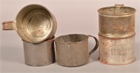 5- Various PRR Stamped Drinking Cups